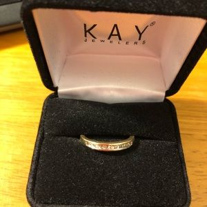 10K Yellow & White Gold (not plated!) Anniversary Band